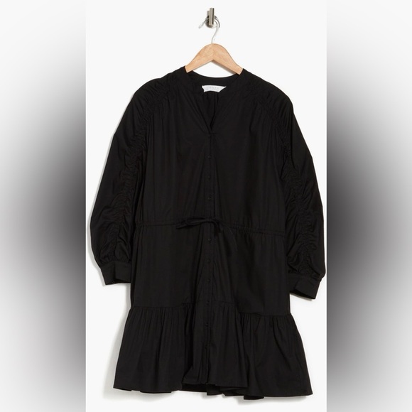 ASTR Black Puff Sleeve Mini Dress - Picture 4 of 8